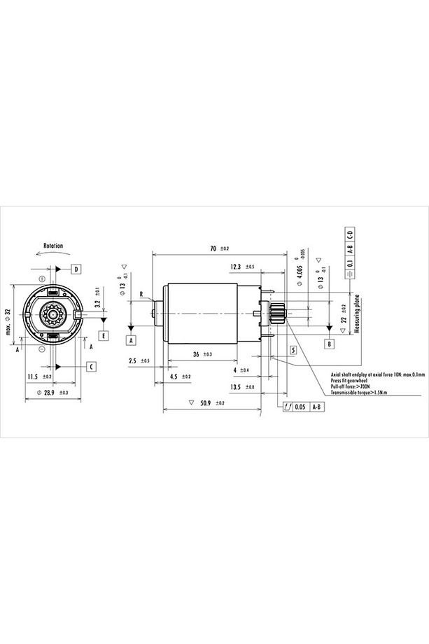 Dc Motor 12 V Yüksek Hızlı Ve Yüksek Torklu Motor, Oem:32zyt023 - 3