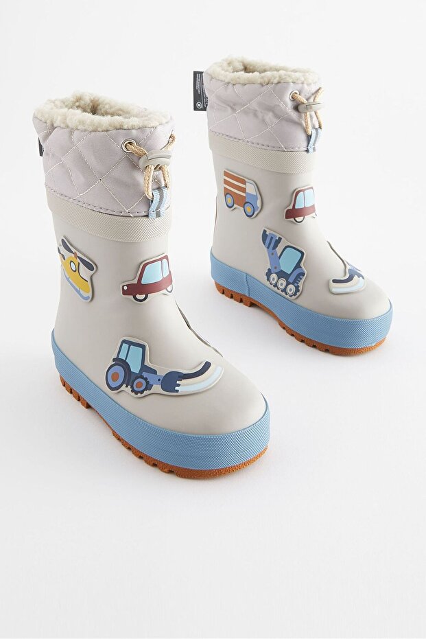 Gray Neutral Transportation Waterproof Children's Boots