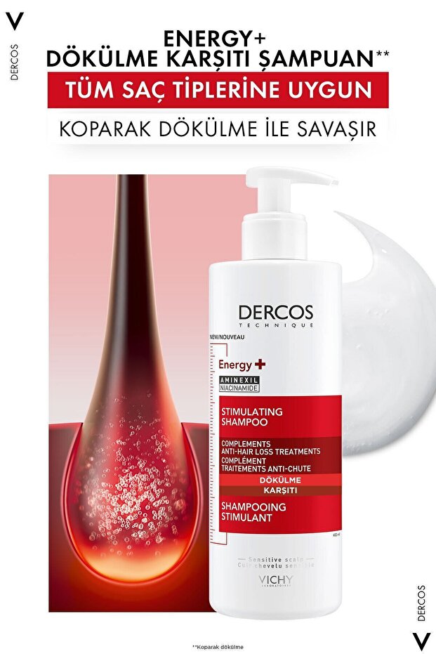 Dercos 400 ML Anti-Hair Loss and Root to End Revitalizing Shampoo