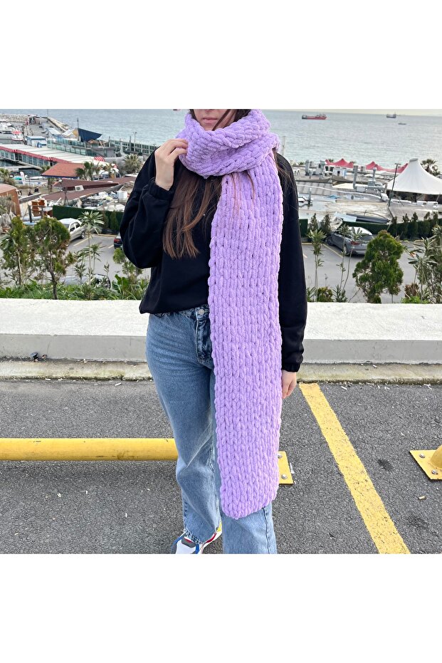 Puffy yumoş atkı - 2