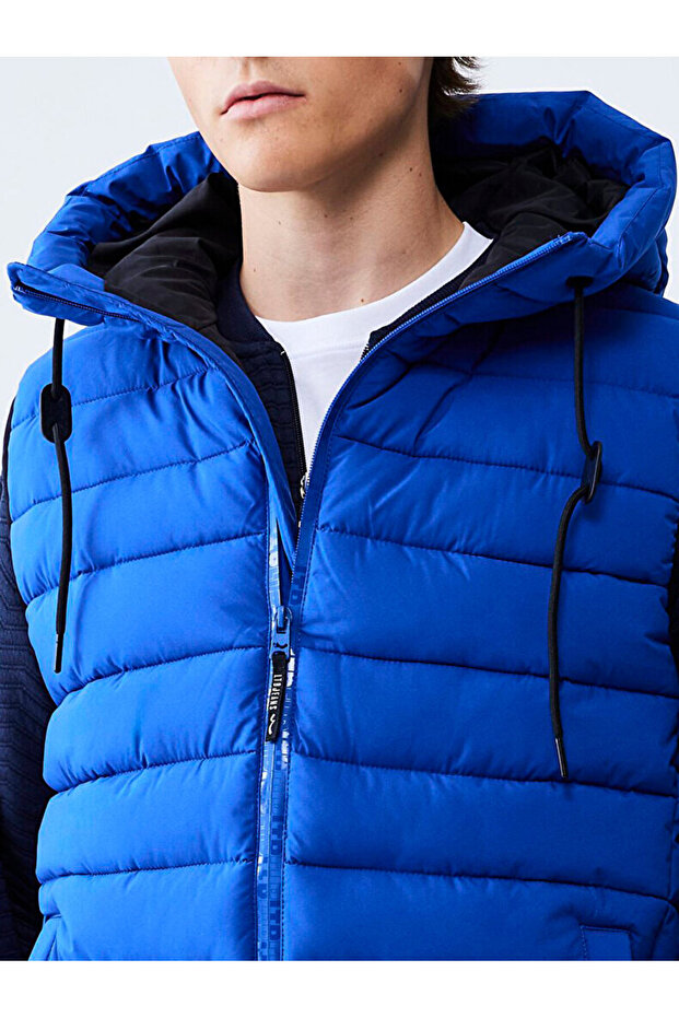 Kapüşonlu Şişme Siyah Yelek - 5