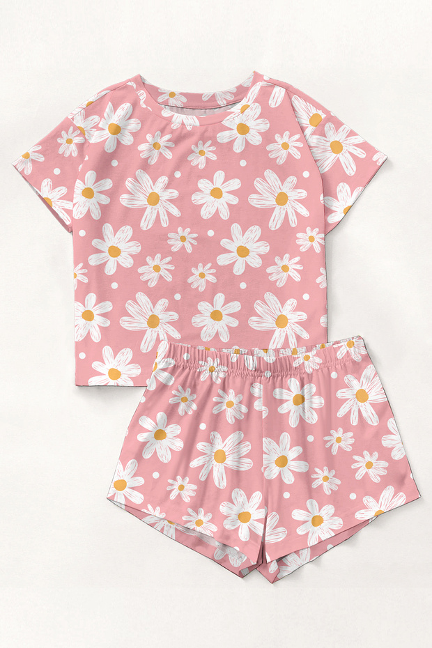 Short Sleeve Shorts Pajama Set HelloSpring Supersoft Basic Single Jersey