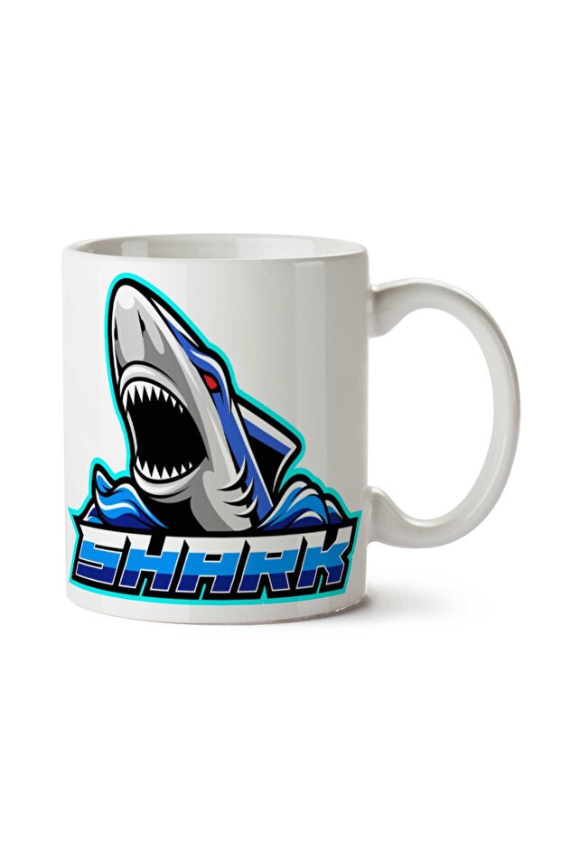 كوب مطبوع على الجانبين من Shark Esport