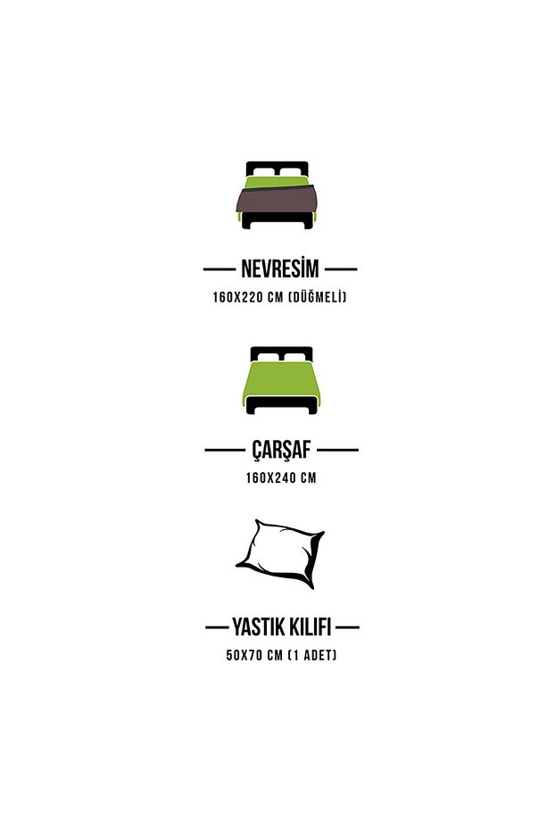 Tek Kişilik Nevresim Takımı - Tüy - 5