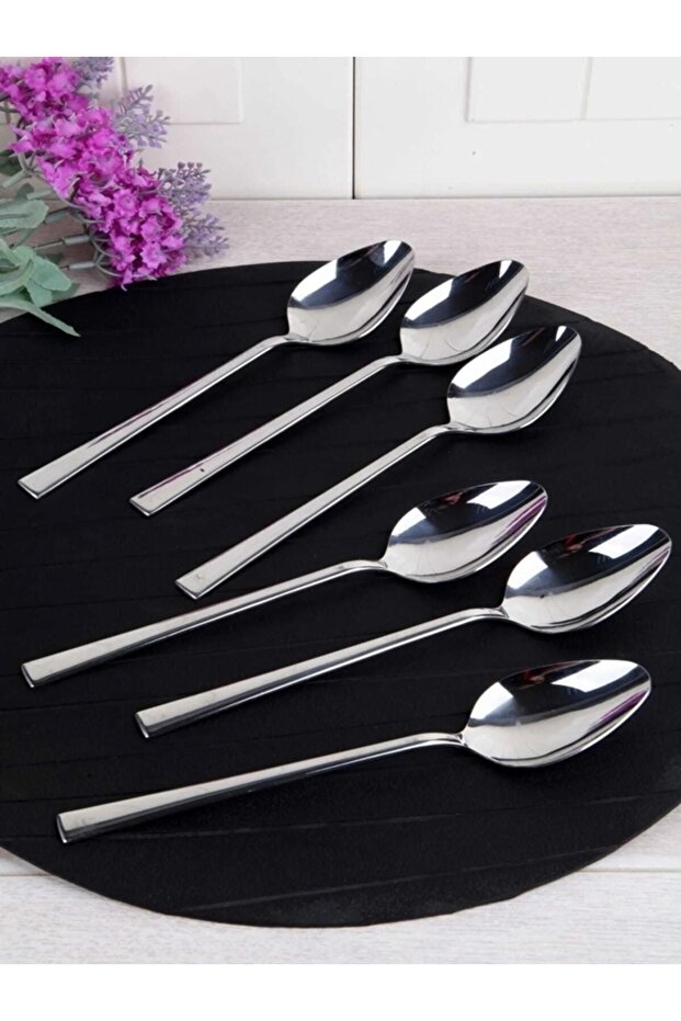 12pcs Stainless Steel Teaspoons Coffee Honey Milk Spoons Kitchen Spoons 11cm