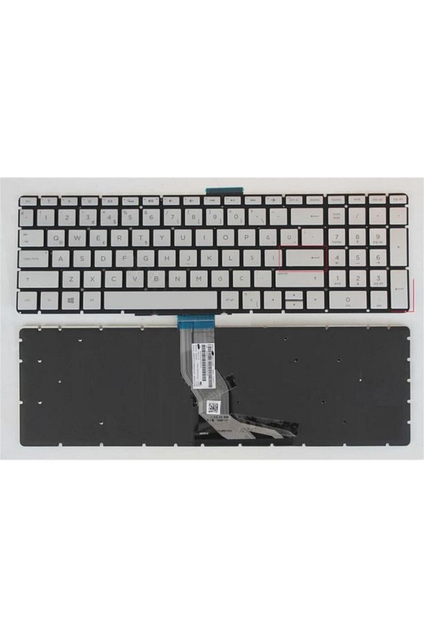 Hp 15s-FQ2019NT 2N2M0EA Notebook Klavyesi (Silver-Gri TR) - 1