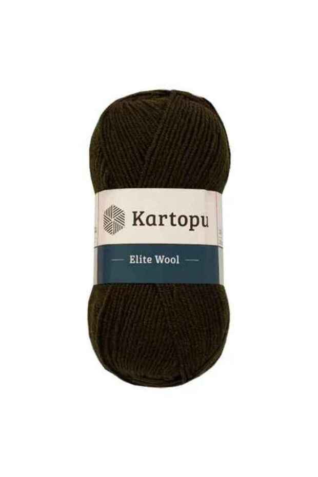 Elite Wool K1404 Khaki Green 49% Wool Knitting Yarn Sweater & Jumpers & Cardigan & Vest Winter Knitting Yarn