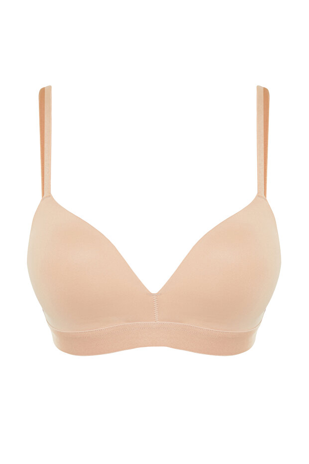 Ten Micro İp Askılı Dolgusuz Balensiz Kaplı Bralette Örme Sütyen THMSS24SU00008 - 8
