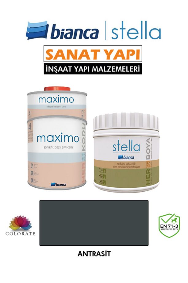 Stella 4-6 M2 Boyama Seti ( 500Ml Boya+ 500Ml Maximo Parlak ) - 1
