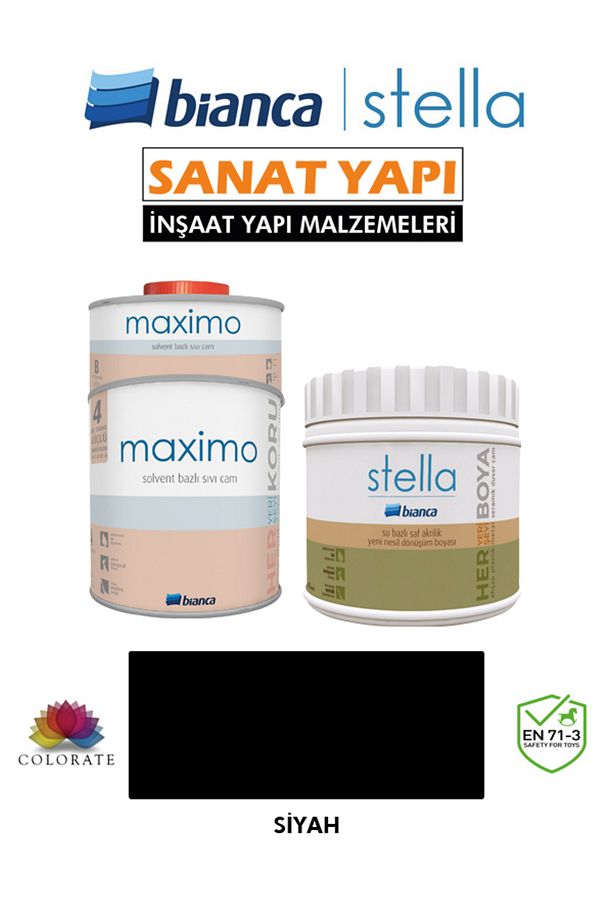Stella 4-6 M2 Boyama Seti ( 500Ml Boya+ 500Ml Maximo Parlak ) - 1