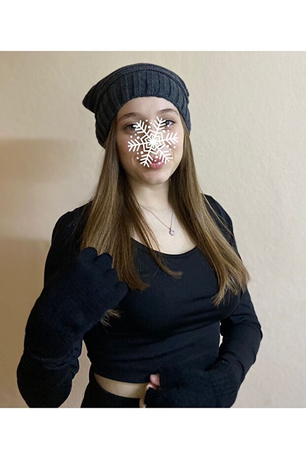 Women's Winter Gathered Beret - Valentine's Day Gift