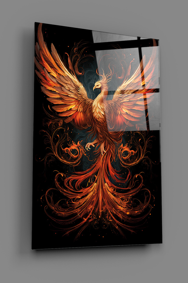 Anka Kuşu Cam Tablo 2 - 2