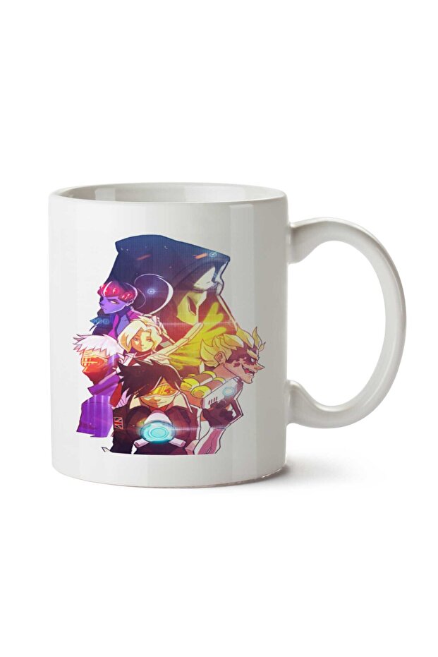 كوب مطبوع على الجانبين من Overwatch 2