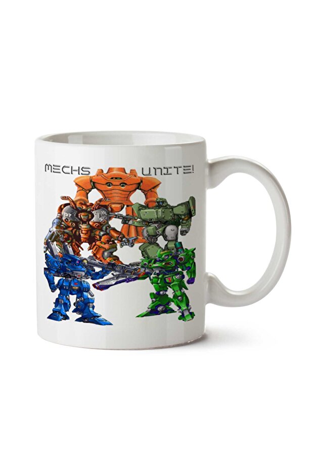 كوب Mechs، كوب مطبوع على الوجهين من Unite