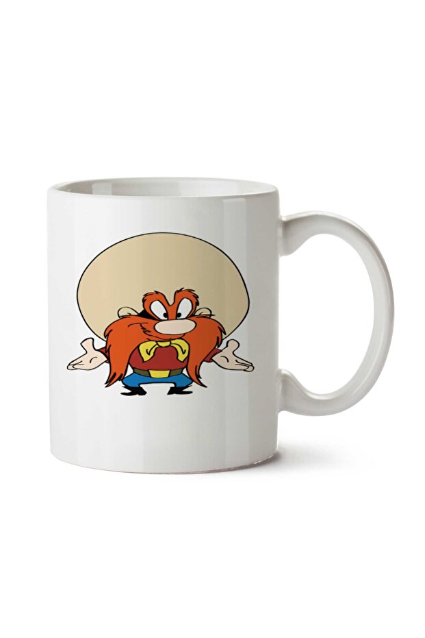 كوب مطبوع على الجانبين من Yosemite Sam Bugs Bunny Enemy