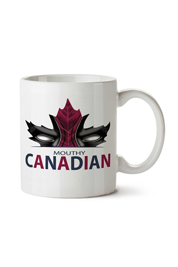 كوب MOUTHY CANADIAN مطبوع على الجانبين