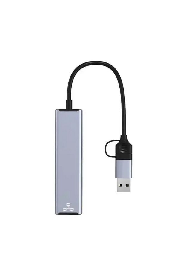 Gigabit Type-c To Ethernet Rj45 Çift Uçlu Usb-a To Rj45 Kablolu Internet Dönüştürücü 100 Mbps Hc72q - 4