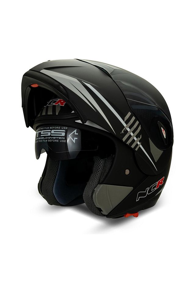 Çene Açılır Kask Ekstra Yedek Siyah Cam - 3
