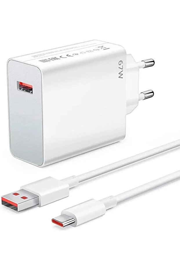 67 Watt Hızlı Çift Turbo Şarj Seti (Type-A to Type-C) Android Uyumlu - 1
