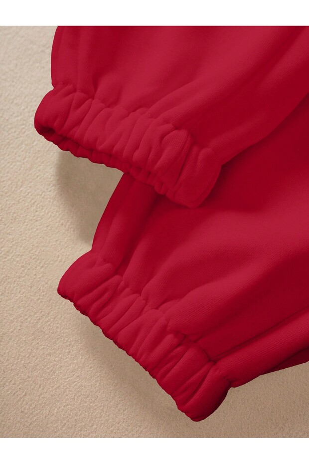 بنطال رياضي سادة برباط على الخصر - 3