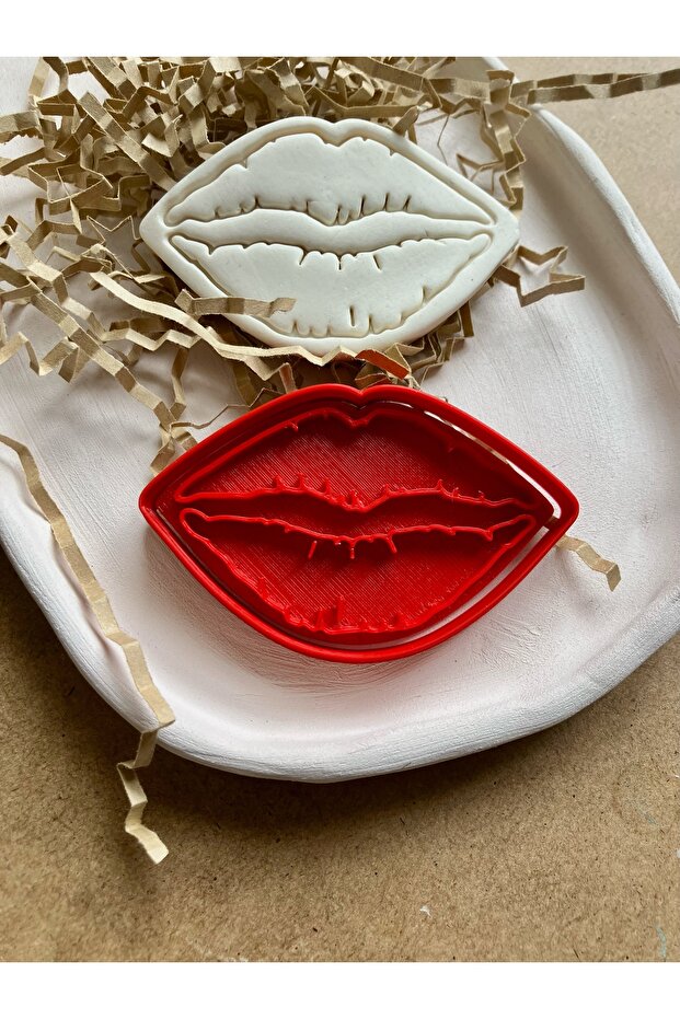 قالب طين سيراميك شفاه الصحراء - 1