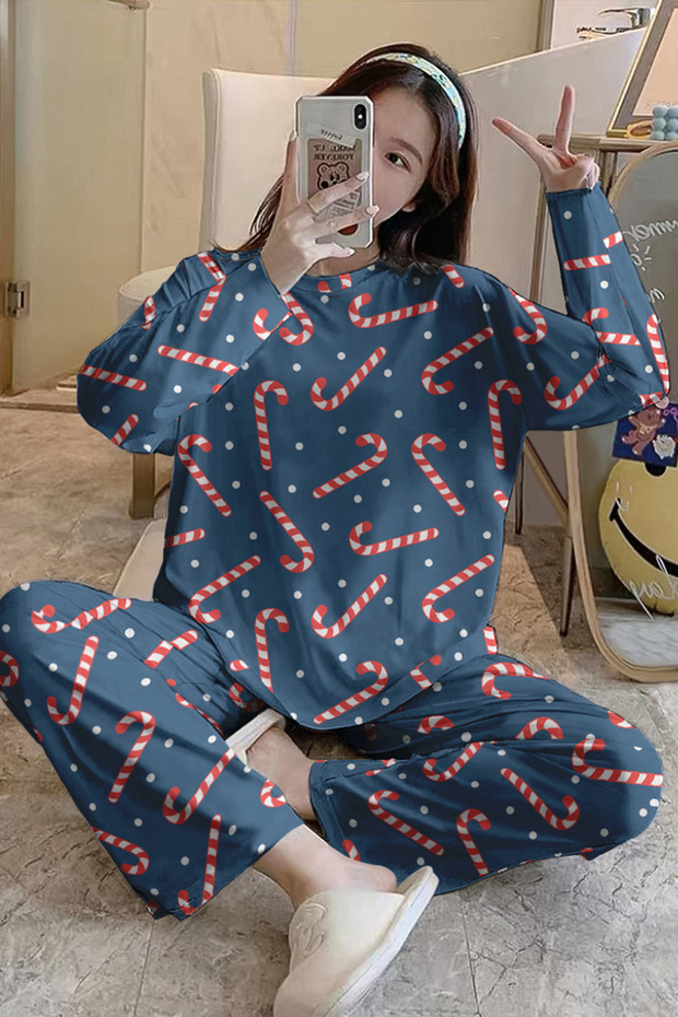 Long Sleeve Pajama Set MerryChristmas SuperSoft Basic Suprem