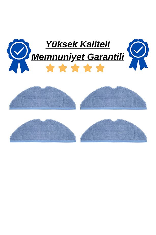 Roborock S8, S8 Plus, S8 Pro Ultra Uyumlu 4 Adet Mop Fiber Bez Paspas-yüksek Kaliteli - 1