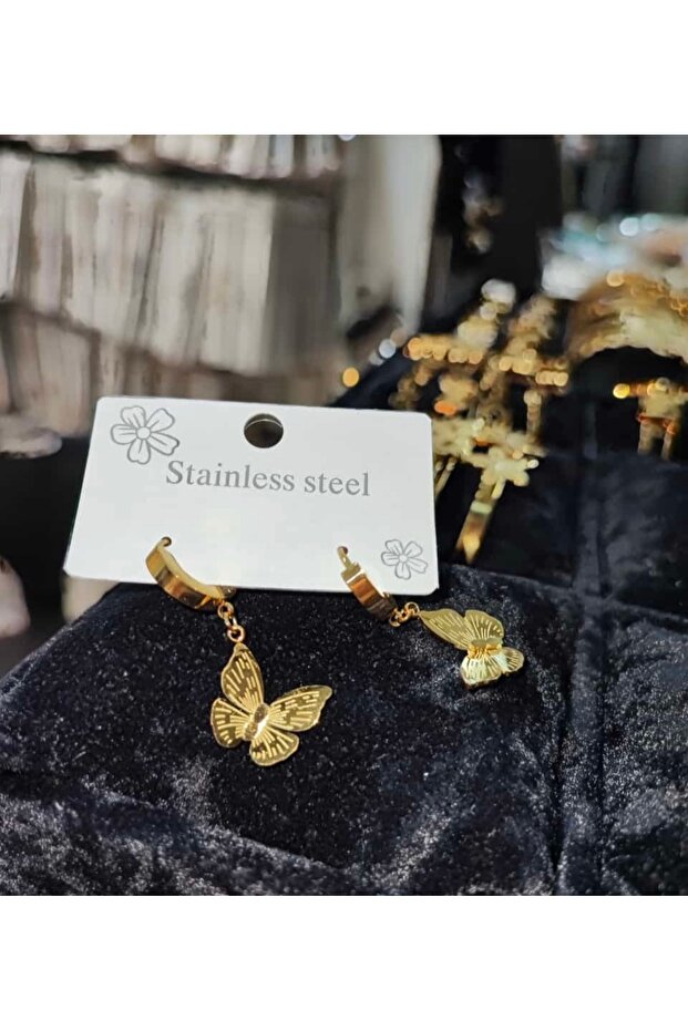 Butterfly Steel Earring