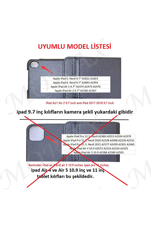 iPad 5th Generation 6th Generation 9.7 Compatible Case with 360 Rotatable Stand Case A1822 A1823 A1893 A1954 - 2