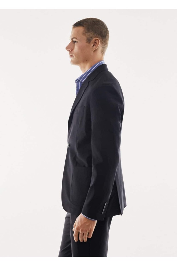 Breathable Slim Fit Blazer Jacket - 7