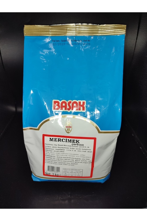 çorba-mercimek 3 kg.