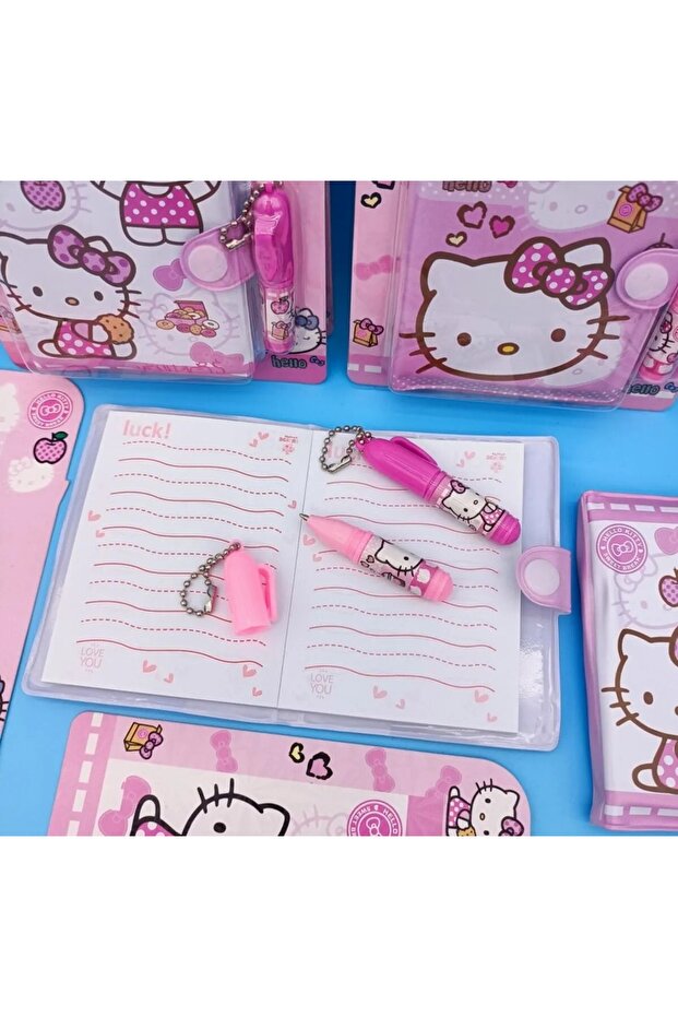 Hello Kitty Mini Defter Kalem Set - 8