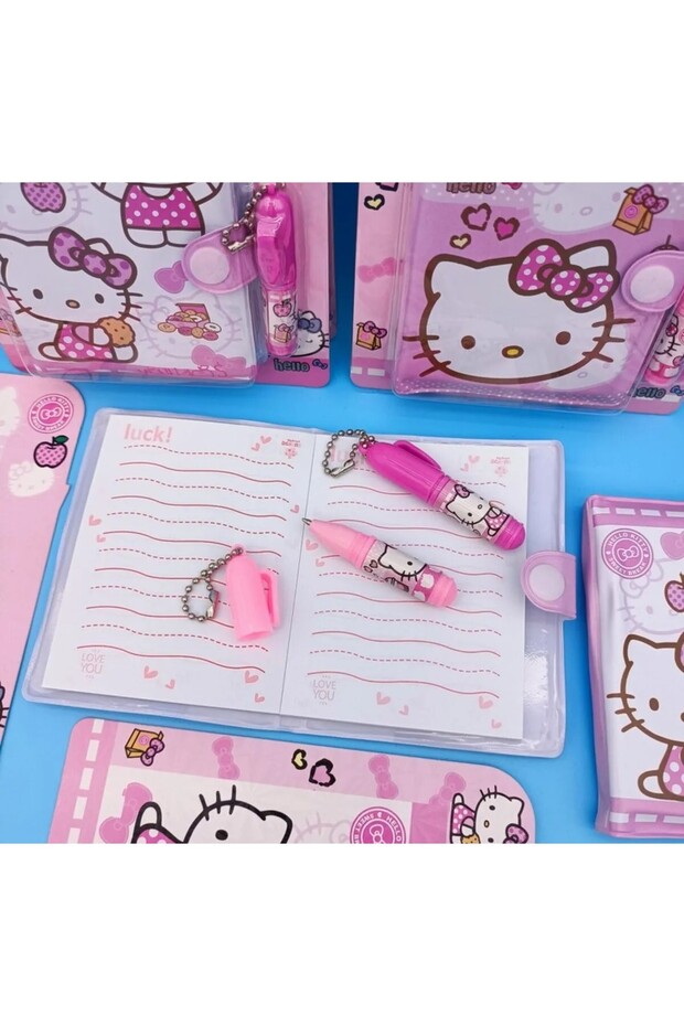 Hello Kitty Mini Notebook Pen Set - 7