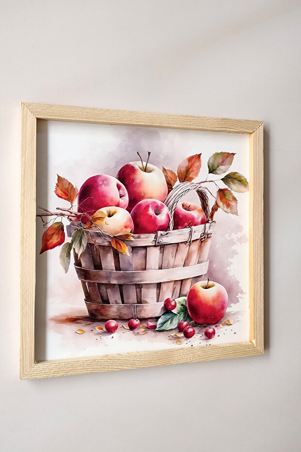 طاولة MDF بإطار خشبي من Apple Basket