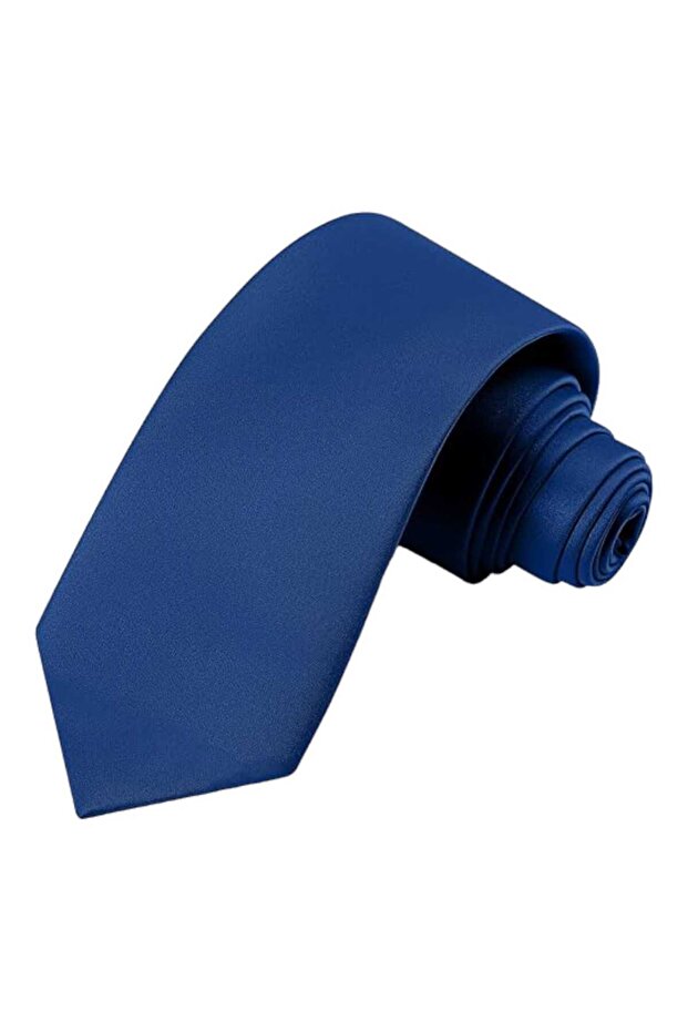 Men's Solid Color Satin Tie - 1