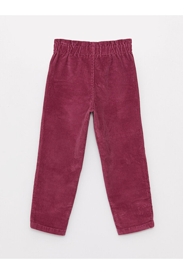 Paperbag Kız Çocuk Kadife Pantolon - 2