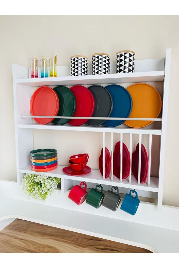 Ahşap Mutfak Terek Rafı - 2