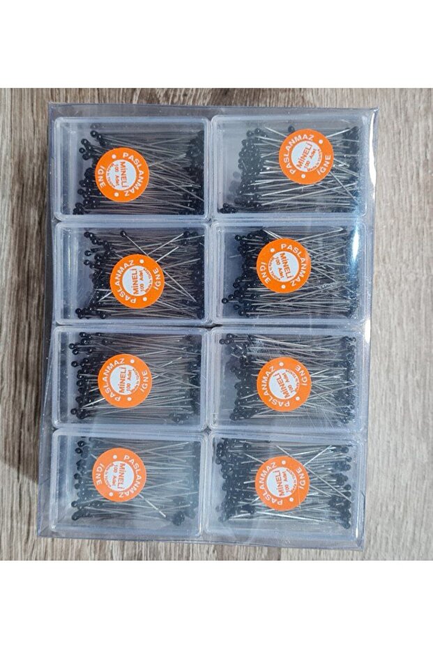 Women's Hijab and Multi-Purpose Bulk Needle Black 100 Pieces