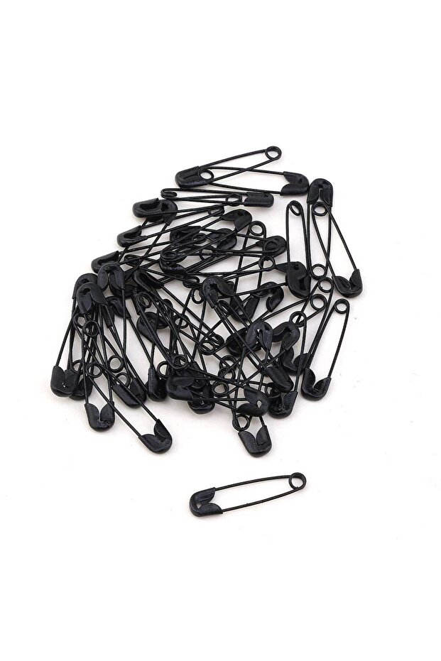 Women's Hijab and Multi-Purpose Black Safety Pin 50 Pieces