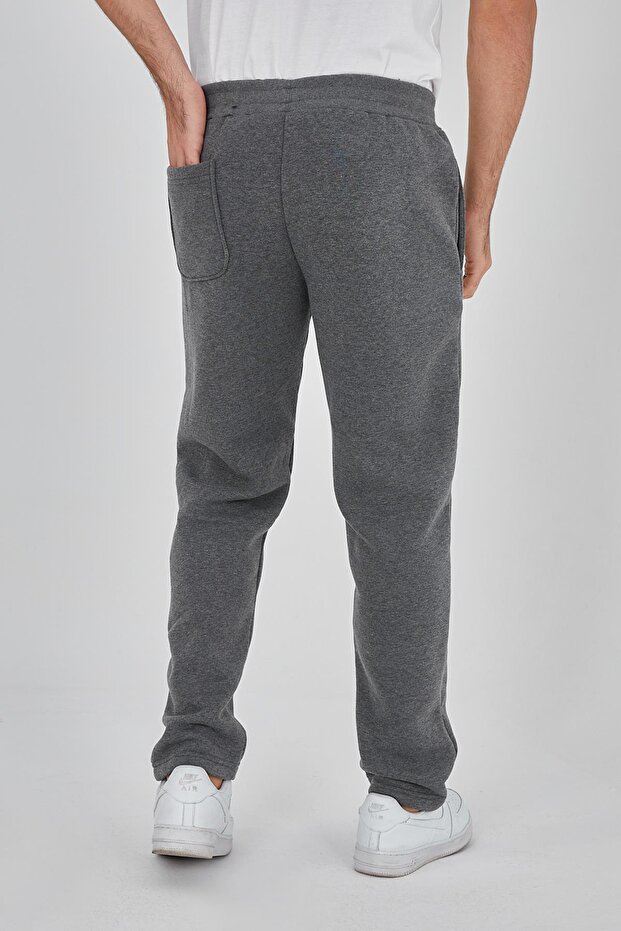 Basic Unisex Antrasit Melanj Eşofman Altı - 3