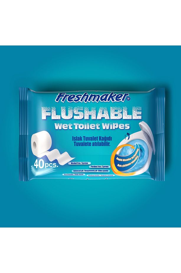 Flushable Tuvalete Atılabilir Tuvalet Kağıdı - 7