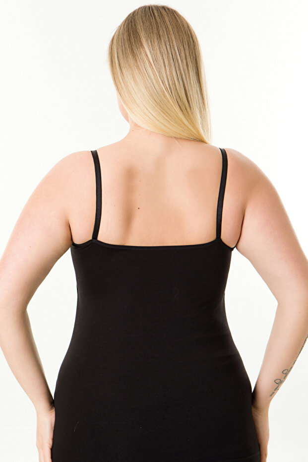 2 Li Kapsız Emzirme Atleti Hg0035 Siyah-siyah - 3