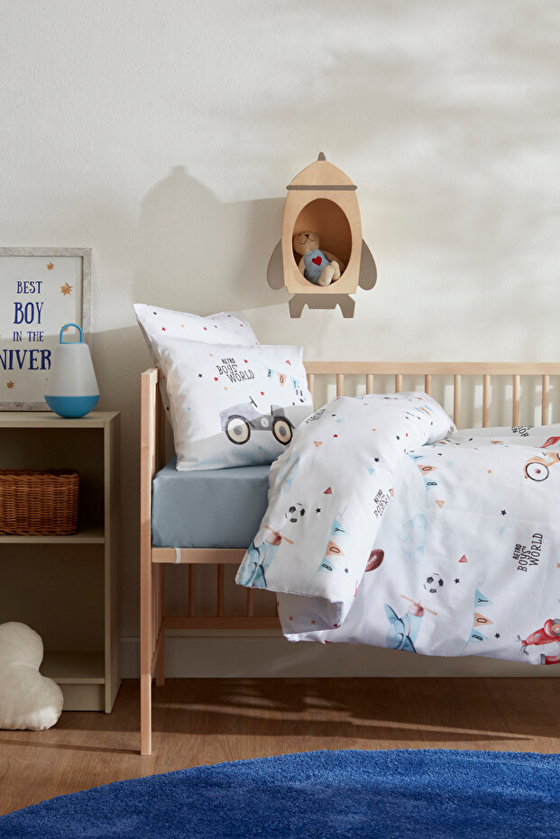 Baby Retro Car Duvet Cover Set