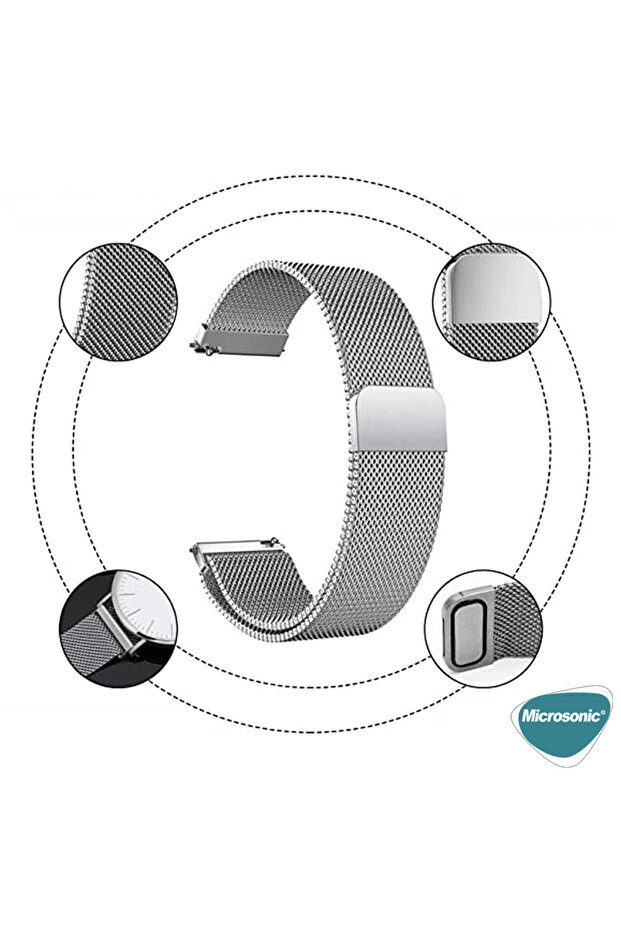 Garmin Forerunner 255S Milanese Loop Kordon Starlight - 3