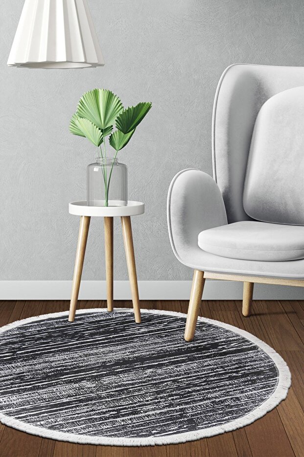 Ymaz Base Digital Round Carpet 100X100