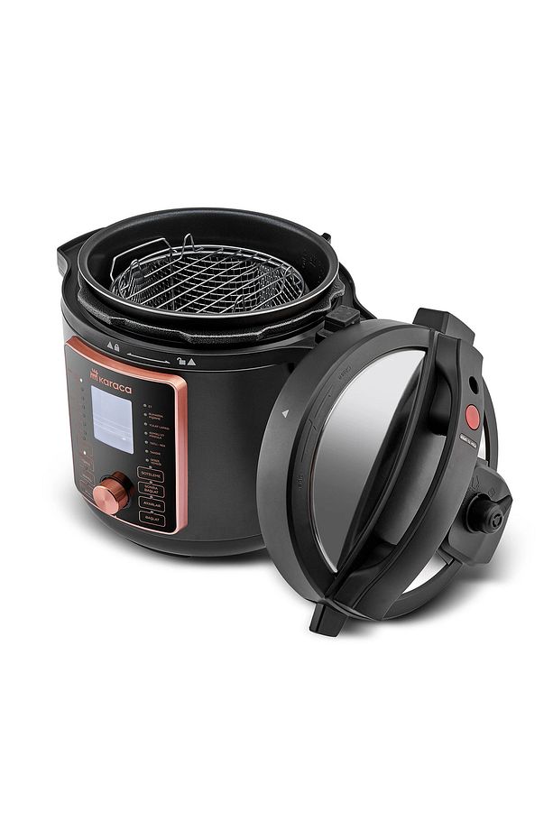 2 si 1 Arada 17 Farklı Fonksiyonlu 6 L Düdüklü Tencere ve 12 Farklı Fonksiyonlu 3,5 L AirFryer - 1