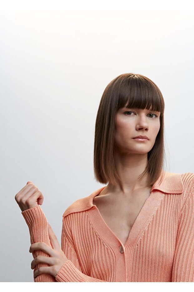 Polo Yakalı Hırka - 8