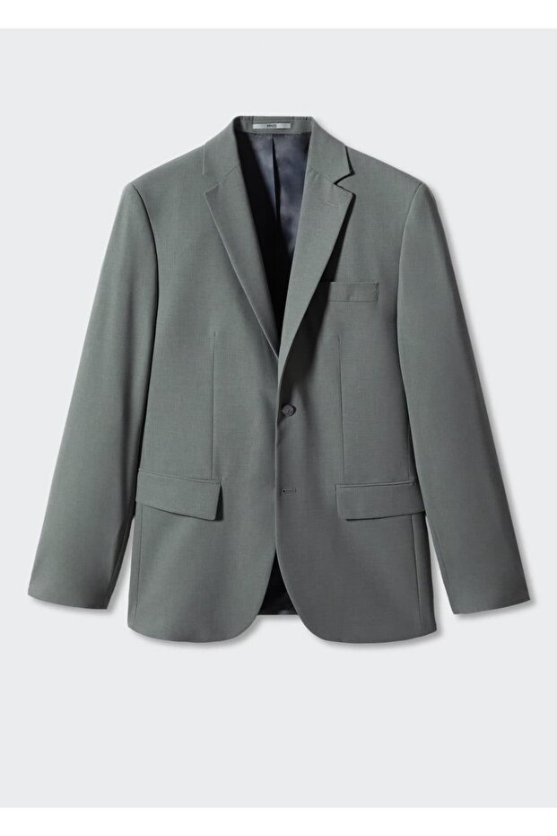 Woolen Slim Fit Blazer Jacket - 3