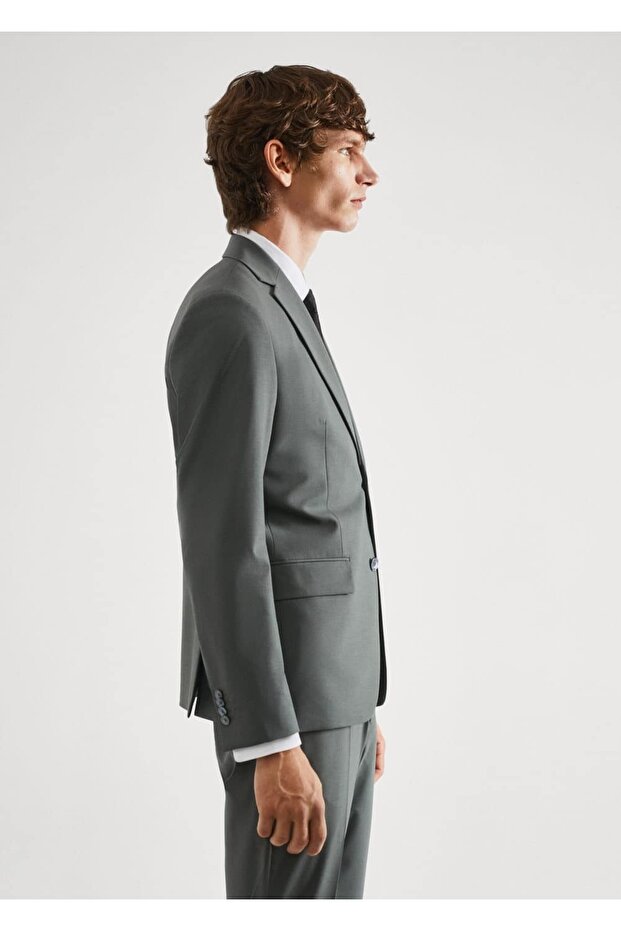 Woolen Slim Fit Blazer Jacket - 8