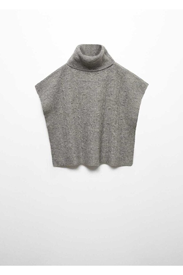 Boğazlı Triko Yelek - 2